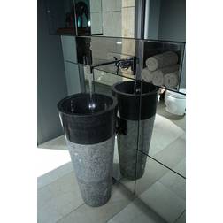 Marblemosaics Black Marble Pedestal