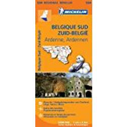 BELGIQUE SUD ARDENNES / ZUID BELGIE ARDENNEN 11534 CARTE ' REGIONAL ' MICHELIN KAART