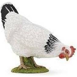 Papo Figurine Poule picorant Blanc