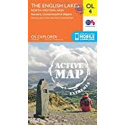 OS Explorer ACTIVE OL4 The English Lakes North Western area (OS Explorer Map) (Folded, 2015)