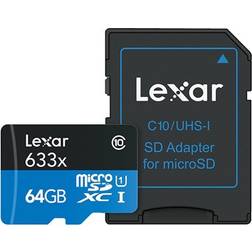 LEXAR High Performance microSDXC Class 10 UHS-I U1 633x 64GB