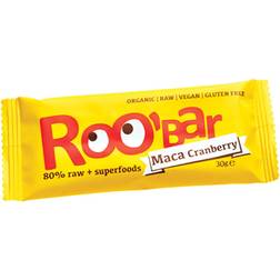 Roo-Bar Raw Energy Bar Maca & Cranberries 30g 1 pcs