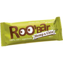 Roo-Bar Raw Energy Bar Hemp Protein & Chia 30g 1 st