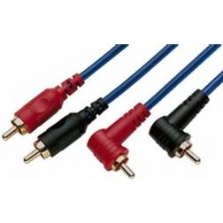 Monacor 2RCA-2RCA Angled 0.8m