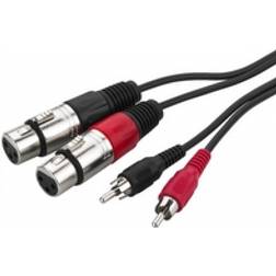 Monacor 2RCA-2XLR M-F 3m