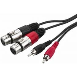 Monacor 2RCA-2XLR M-F 1m