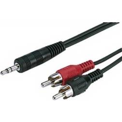 Monacor 2RCA-3.5mm 10m