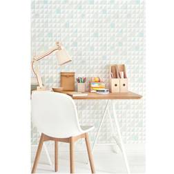 Majvillan Katinka Wallpaper Turquoise One Size Blue