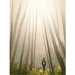 Vissevasse Into The Woods Plakat 50x70cm