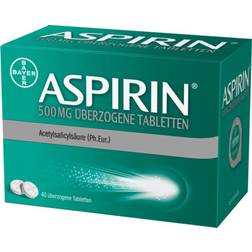 Aspirin 500mg Überzogene 40 Stk. Tablette