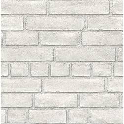 Decorline Tapetti Fine Decor Trilogy Brickwork Design, valkoinen