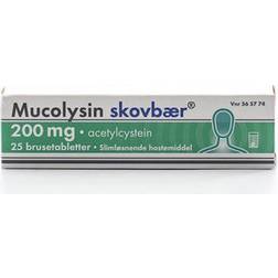 Mucolysin Skovbær 200mg 25 stk Brusetablet