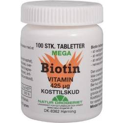 Natur Drogeriet Mega Biotin 425mg 100 stk