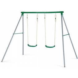 Plum Sedna II Metal Double Swing Set