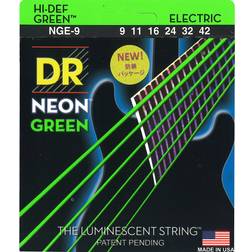 DR String s NGE-9 Neon Cordes pour guitares électriques