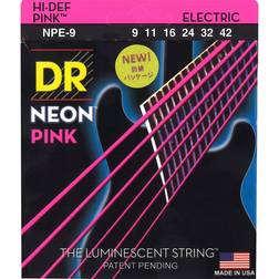 DR String s NPE-9 Neon Cordes pour guitares électriques