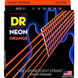 DR String Jeu de cordes guitare électrique Neon Heavy orange NOE11 11-50