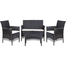 vidaXL 41835 Loungeset, 1 Bord inkl. 2 Stolar & 1 Soffor