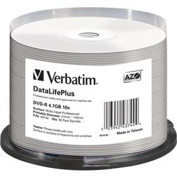 Verbatim DVD-R 16x DataLifePlus, DVD-R, Thermal White, Fuso