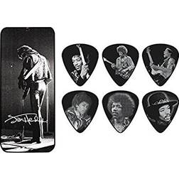 Dunlop Jimi Hendrix Pick Tin Silver Portrait I