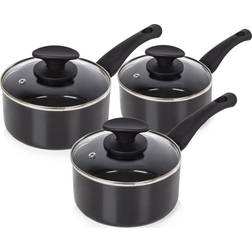 Tower Essentials Set di pentole con coperchio 3 Parti