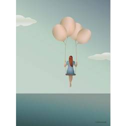 Vissevasse Balloon Dream Plakat 30x40cm