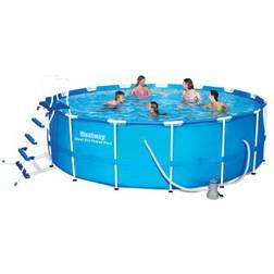 Bestway Set piscine ronde steel pro max 457 x 122 cm Bleu