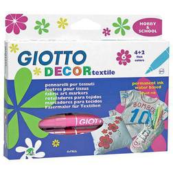 Giotto Decor Textile Markers 12-pack