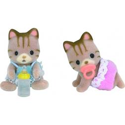 Sylvanian Families Sandy Striped Cat Twins