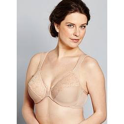 Glamorise Elegance Front Close Wire Bra - Cafe