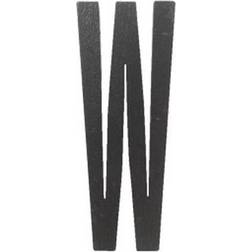 Design Letters Black Wooden Letters W