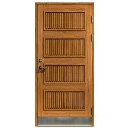 SnickarPer 1001 Raster Teak Ytterdörr H (100x210cm)