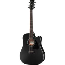 Ibanez AW84CE-WK Weathered Black Guitare Electro Acoustique