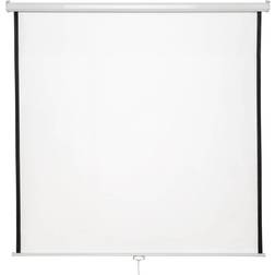 tectake Beamer Leinwand Rollo 178 x 178 cm