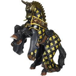 Papo Figurine Cheval du Maître des armes cimier taureau