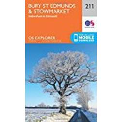 OS Explorer Map (211) Bury St.Edmunds and Stowmarket
