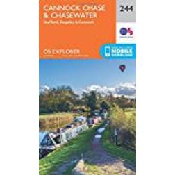 OS Explorer Map (244) Cannock Chase