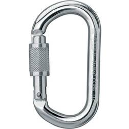 Petzl Mosquetón oval OK Screw-Lock Grey