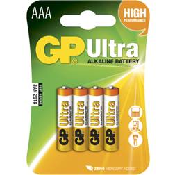 GP Batteries 24AU AAA LR03 Ultra 4-pack