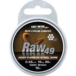 Savage Gear SG Raw49 0.45mm 16kg 35lb Uncoated Brown 10m