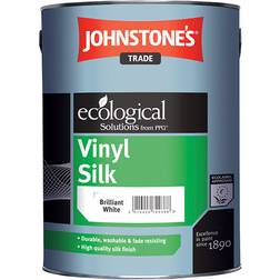 Johnstone's Trade Vinyl Silk Wall Paint, Ceiling Paint Magnolia 5L