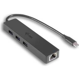 I-TEC USB-C Slim Hub 3 Ports + Ethernet