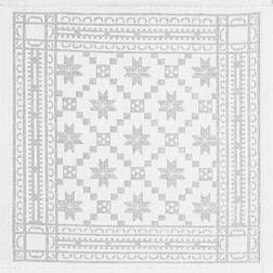 Ekelund Åttebladrose Småduk Tygservett Grå, Beige (55x35cm)