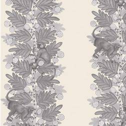 Cole & Son Streifentapete Acacia von Cream/ Sepia grigio