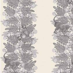 Cole & Son Streifentapete Acacia von Cream/ Sepia gris