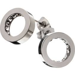 Edblad Monaco Studs - Silver/Transparent