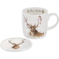 Royal Worcester Wrendale Deer Santa Mugg 31cl