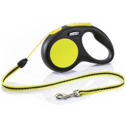 Flexi Neon Reflect Correa de Cordón Extensible Amarilla Para Perros