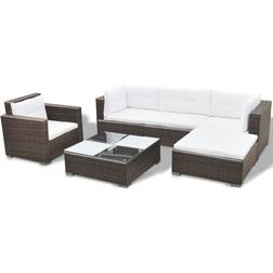 vidaXL 41873 Loungesæt, 1 borde inkl. 1 stole & 1 sofaer