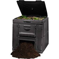 Compostador De Exterior E-Composter 79 x 79 cm Y 470 L Negro Keter 470L